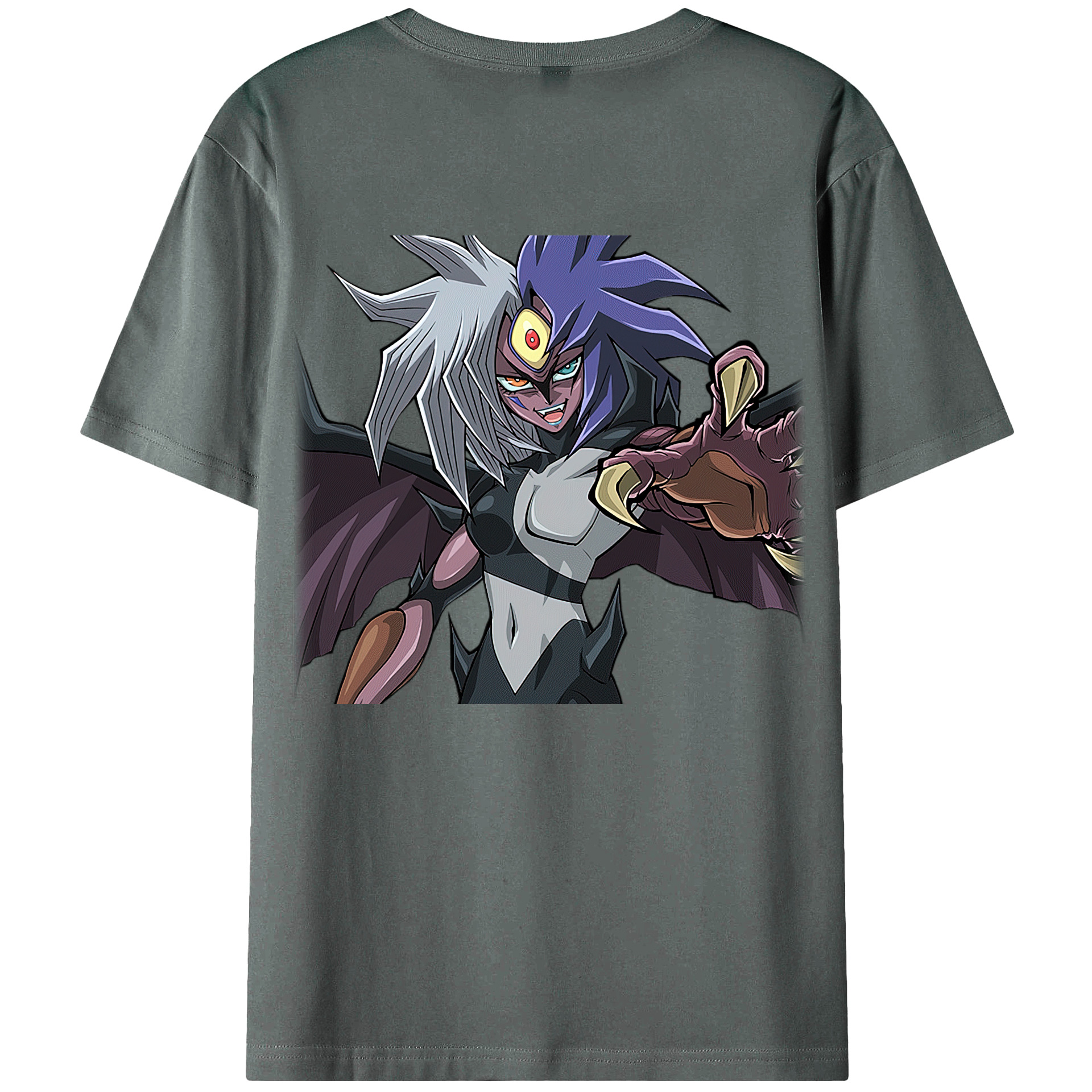 （画像用） 遊☆戯☆王 Yu-Gi-Oh! 綿100％ メンズ半袖Tシャツ（バックプリント） 通気性